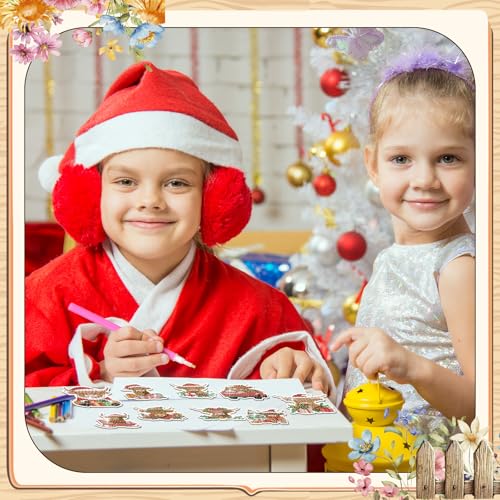 Remuuly 30 Pcs Christmas Cow Diamond Painting Magnets Christmas Diamond Art Magnet Kits for Adults Xmas Animal Refrigerator Stickers 5D Rhinestones Cow Fridge Stickers for Fridge DIY Crafts Toy Gifts - Image 4