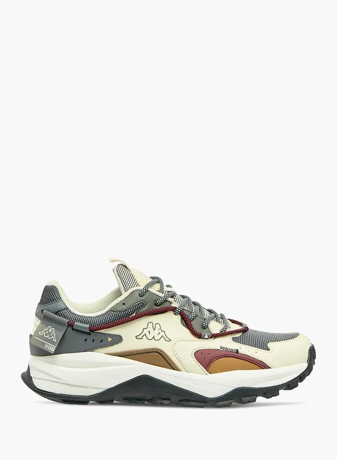 Kappa Mens Panelled Lace-Up Sports Shoes with Pull Tabs