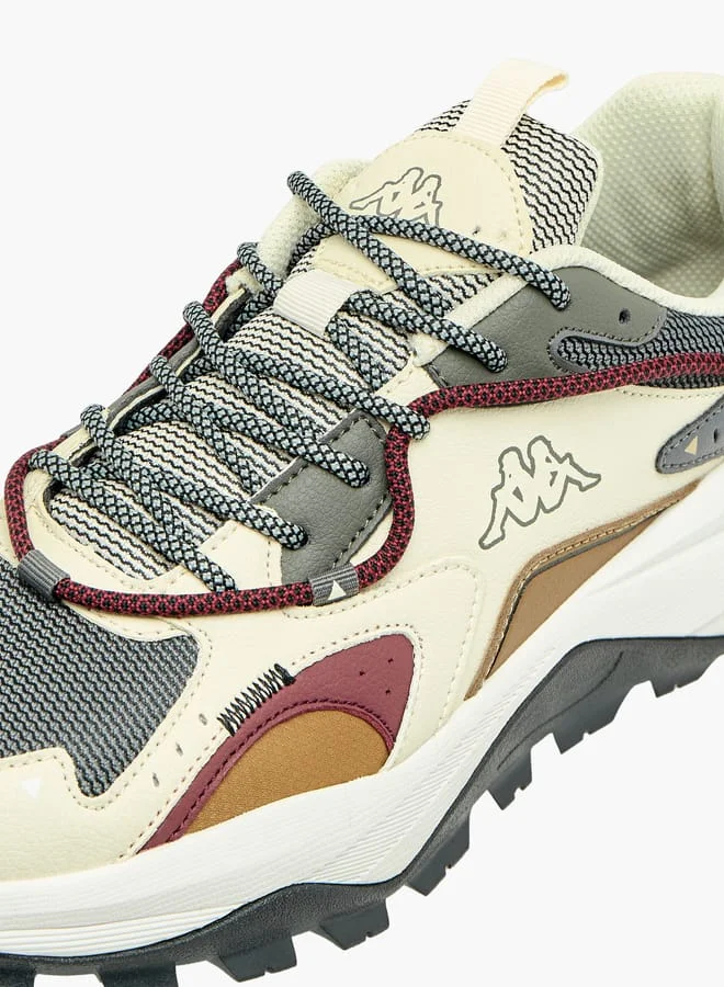 Kappa Mens Panelled Lace-Up Sports Shoes with Pull Tabs