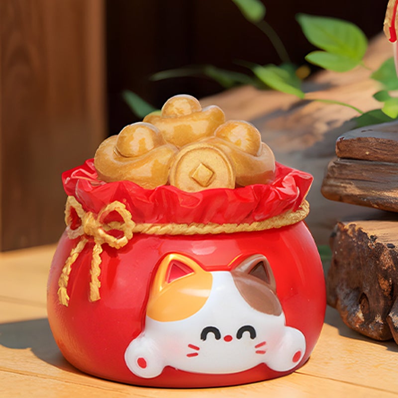 Cat New Year Gift Weijiang Living Room Decoration Festival New Year Craft Gift Creative Entrance Decorations - Image 1