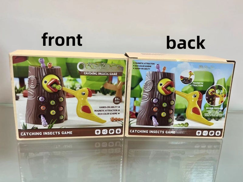 Educational Toy: 1 Stump 1 Bird 8 Insects, Skill Building - Interactive Play Learning Toy for Kids Aged 3 to 6, Early Education and Parent-Child Interaction - Image 1