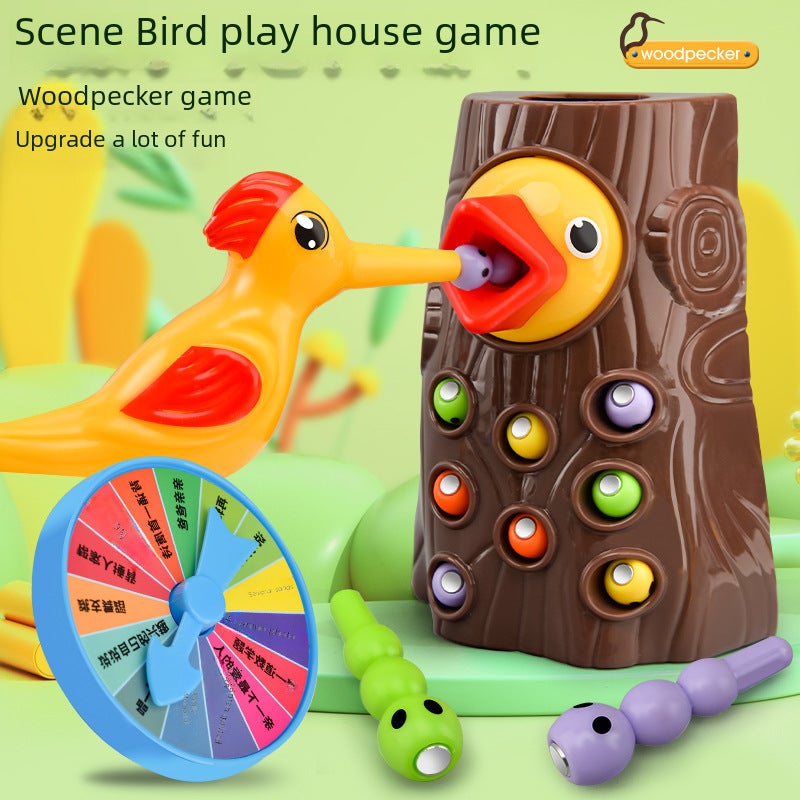 Educational Toy: 1 Stump 1 Bird 8 Insects, Skill Building - Interactive Play Learning Toy for Kids Aged 3 to 6, Early Education and Parent-Child Interaction - Image 2