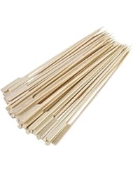 Gmark Gmark Bamboo Paddle Skewers 10" 100pc/Bag, Kabob Skewers, BBQ Skewers for Outdoor Grilling GM1074  - Image 1