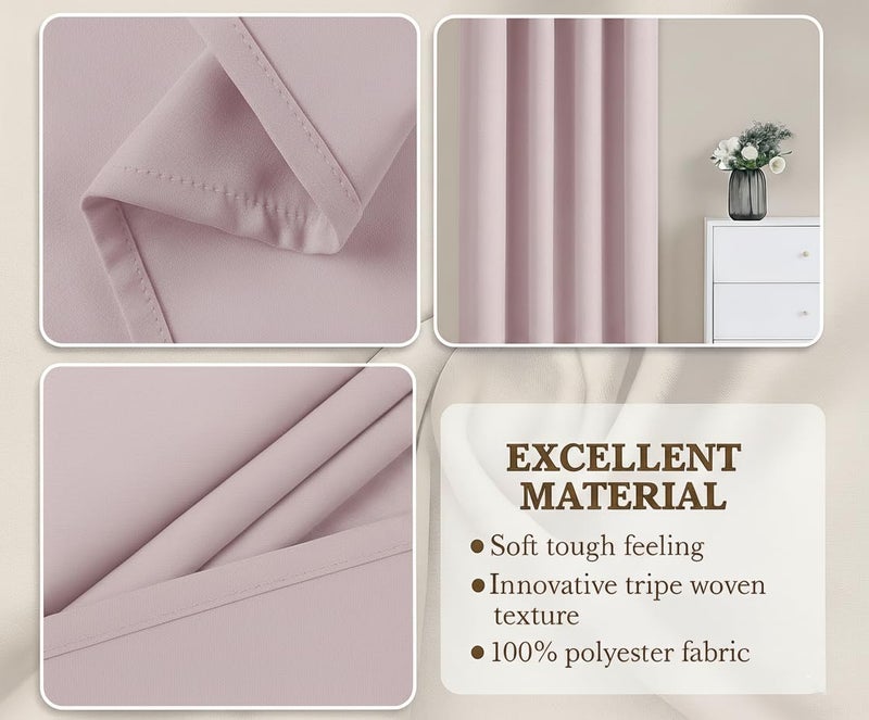 Amali Regal Dimout curtains with Grommets in 2 panels Size (W132 x L 274cm) for living room Decor or bedroom window noise reduction and light blocking - Image 5