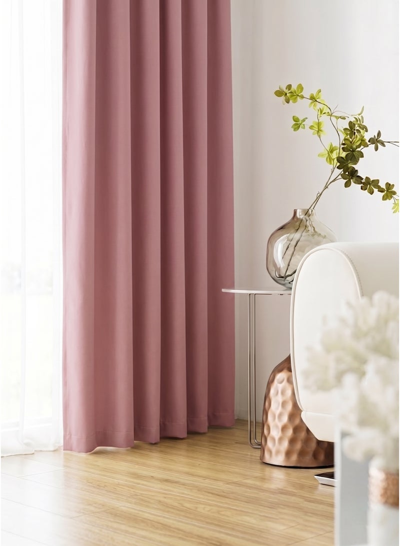 Amali Regal Dimout curtains with Grommets in 2 panels Size (W132 x L 274cm) for living room Decor or bedroom window noise reduction and light blocking - Image 2