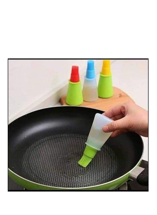 Generic - 2pcs Oil Brush, Transparent Bottle to see the amount of oil inside - 12*5cm (Multi-color) - Image 1