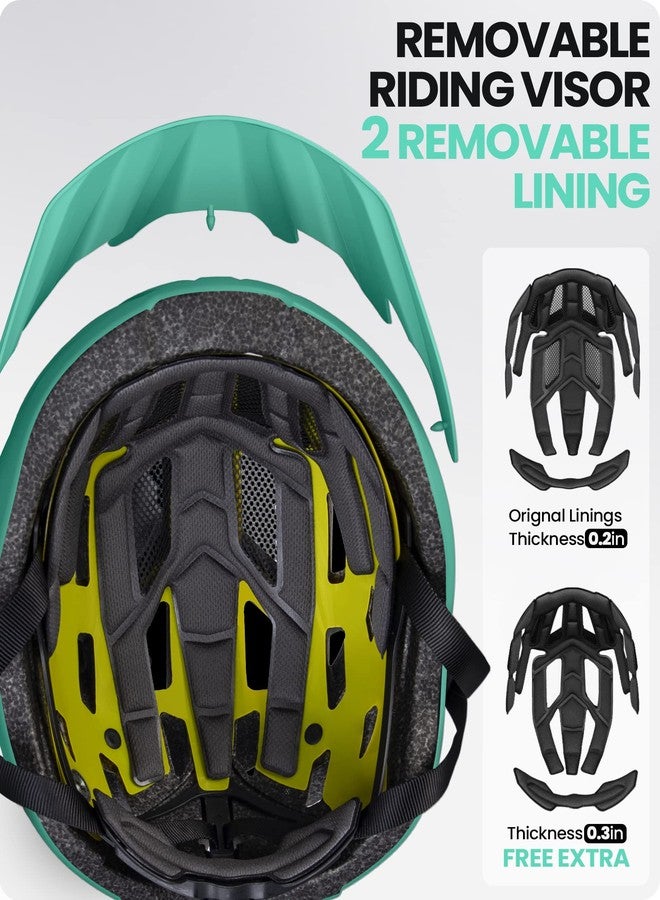 اوت دور ماستر خوذة ركوب الدراجات الترفيهية للكبار من OutdoorMaster MIPS - لون أخضر نعناعي، مقاس كبير - Image 3