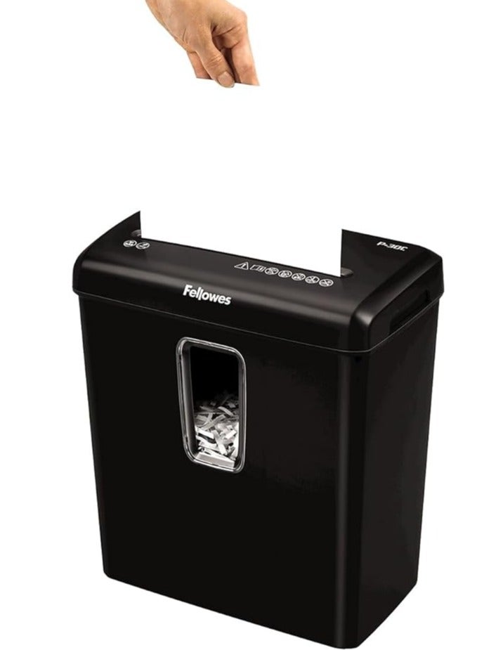 Fellowes Powershred P-30C Fellowes  6-Sheet Cross-Cut Deskside Paper Shredder - Image 2