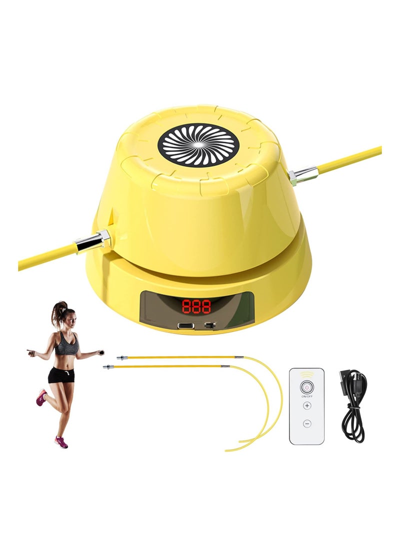 Generic Intelligent Jump Rope Machine, Automatic Electric Skipping Machine Multiplayer Jumping with LED Display Adjustable Counter Training Counting for Gym Party Home  - Image 1
