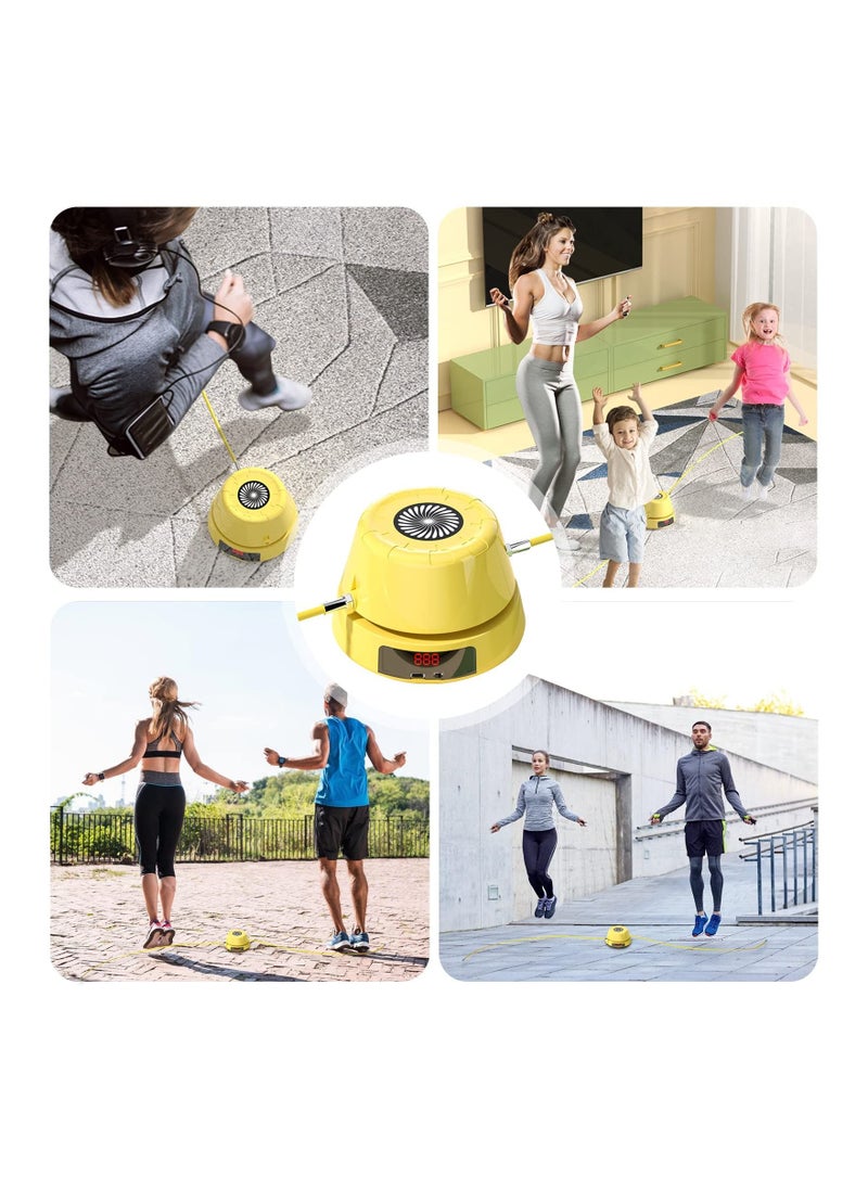 Generic - Intelligent Jump Rope Machine, Automatic Electric Skipping Machine Multiplayer Jumping with LED Display Adjustable Counter Training Counting for Gym Party Home - Image 1