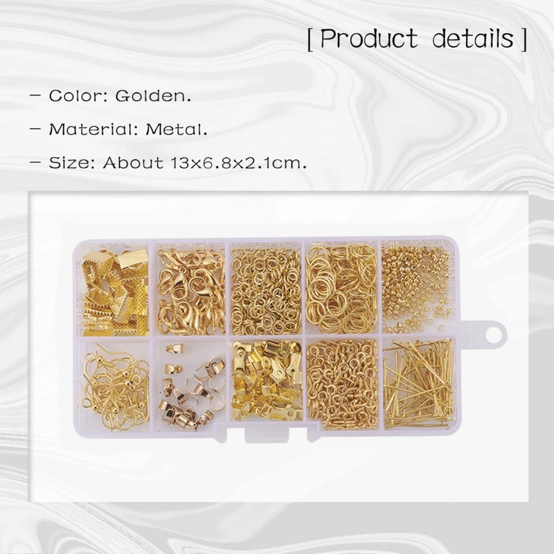 Gold Handmade DIY Earring Kit For Jewelry Making Creative Custom Accessories - Image 3