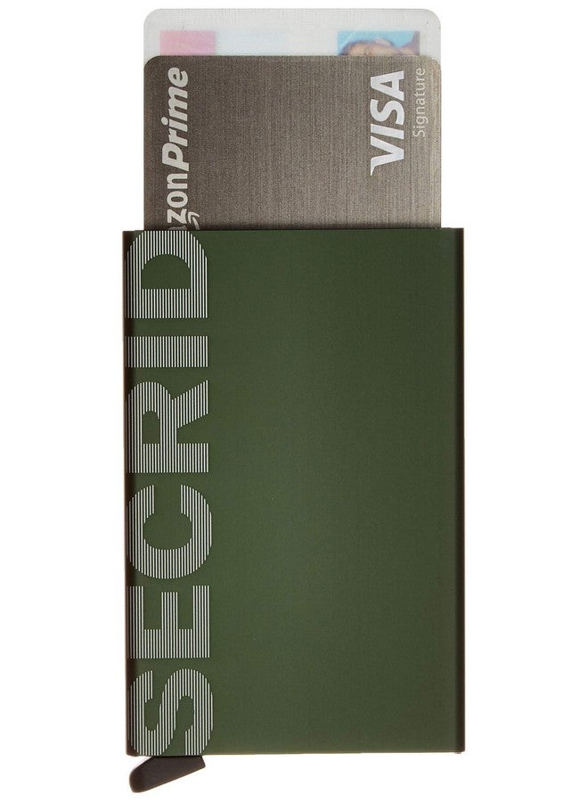 SECRID Card Protector Laser Logo, Very Slim Credit Card Holder Wallet With Rfid Protection - Green - Image 5