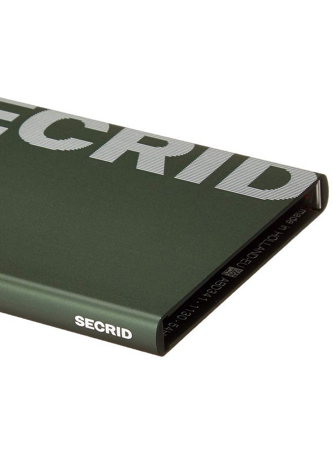 SECRID Card Protector Laser Logo, Very Slim Credit Card Holder Wallet With Rfid Protection - Green - Image 3