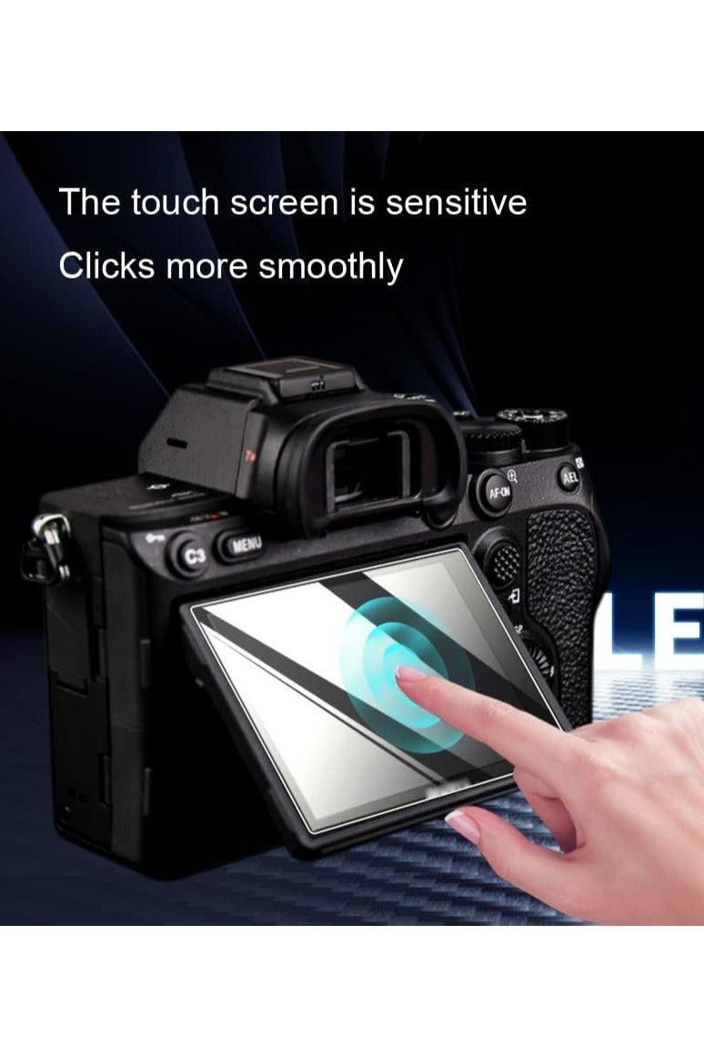 general Screen protector compatible with Leica SL2 mirrorless digital camera, 0.3mm 9H hardness scratch-resistant tempered glass (4-piece set) - Image 3