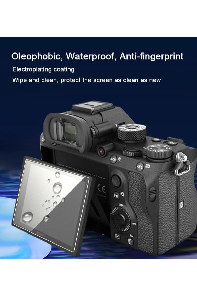 general Screen protector compatible with Leica SL2 mirrorless digital camera, 0.3mm 9H hardness scratch-resistant tempered glass (4-piece set) - Image 5