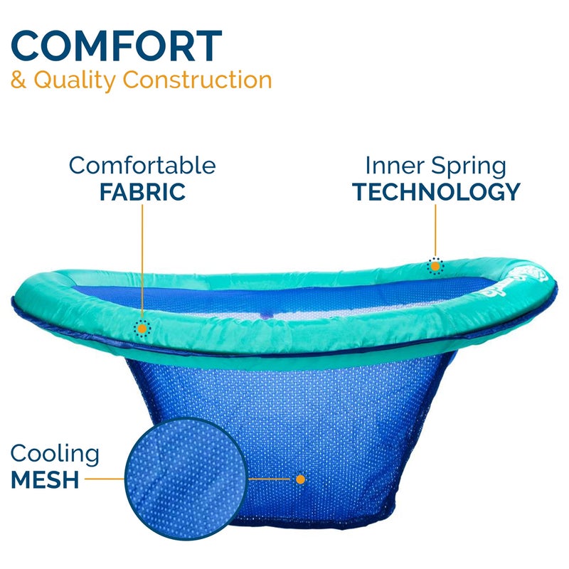 SwimWays طوف سباحة سبرينغ فلوات باباسان لحمام السباحة، طوف قابل للنفخ للبالغين مع تضخيم سريع للأعمار 15 وما فوق، أكوا - Image 5