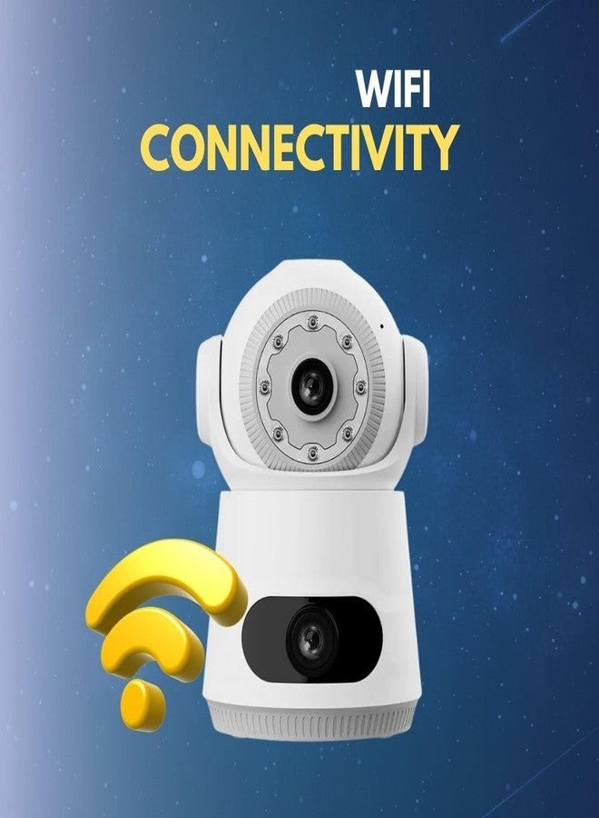 MAYUMI AI Human Detection, Color Night Vision, Advanced Motion Tracking, Indoor Camera | WiFi CCTV Camera Dual Lens & Dual Screen View [4MP+4MP] Full HD & 360° Coverage Home Security - Image 2
