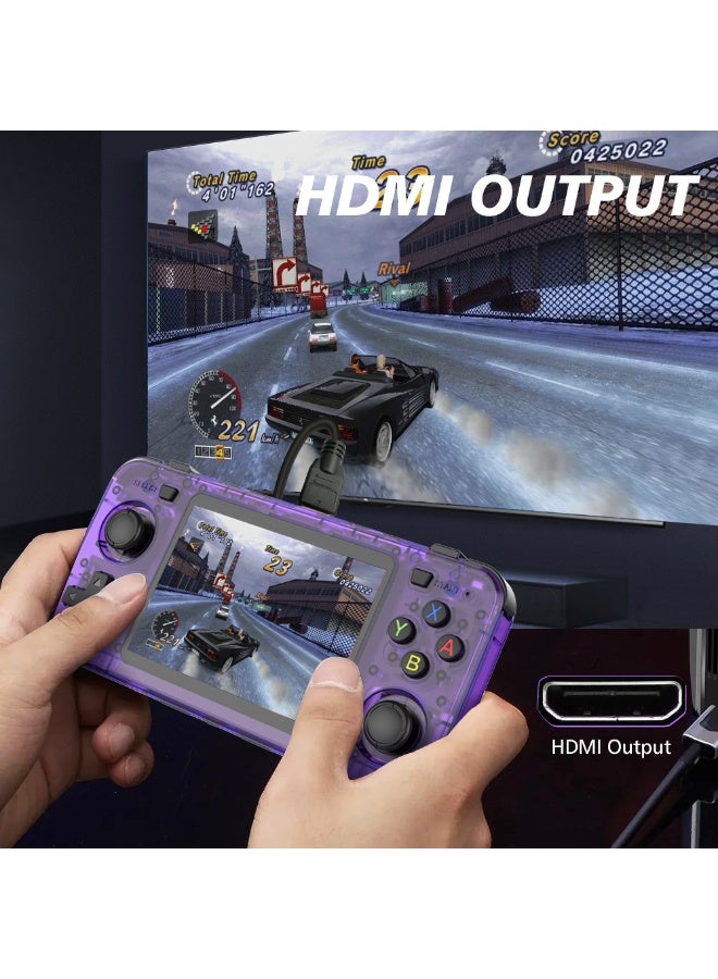 128GB Retro Handheld Game Console Open Source Linux System,Cortex-A35 CPU,3.5-inch IPS Screen Portable Classic Handheld Game Console