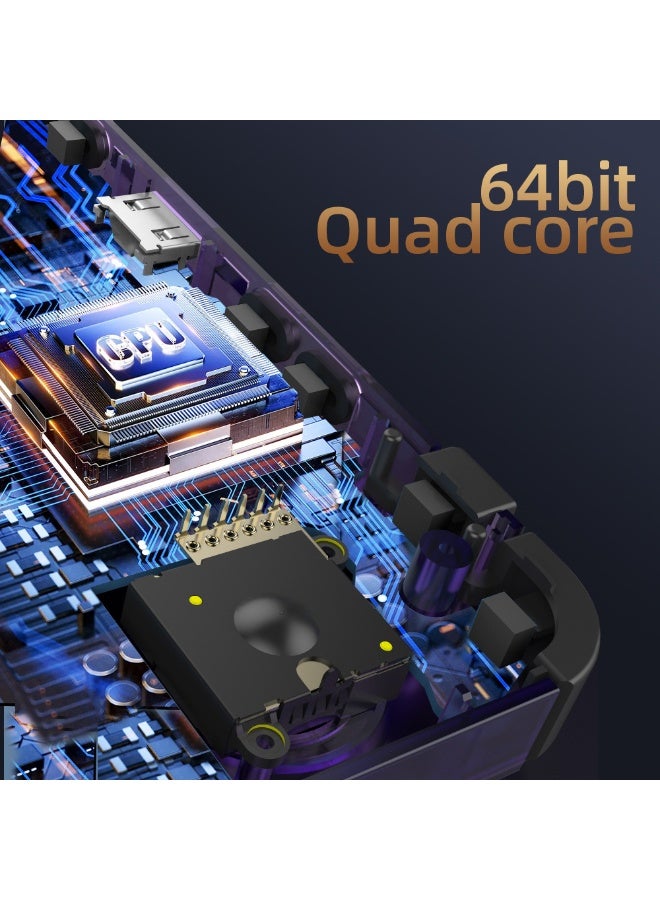 128GB Retro Handheld Game Console Open Source Linux System,Cortex-A35 CPU,3.5-inch IPS Screen Portable Classic Handheld Game Console