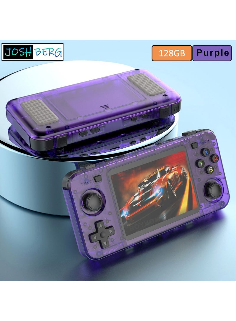 128GB Retro Handheld Game Console Open Source Linux System,Cortex-A35 CPU,3.5-inch IPS Screen Portable Classic Handheld Game Console