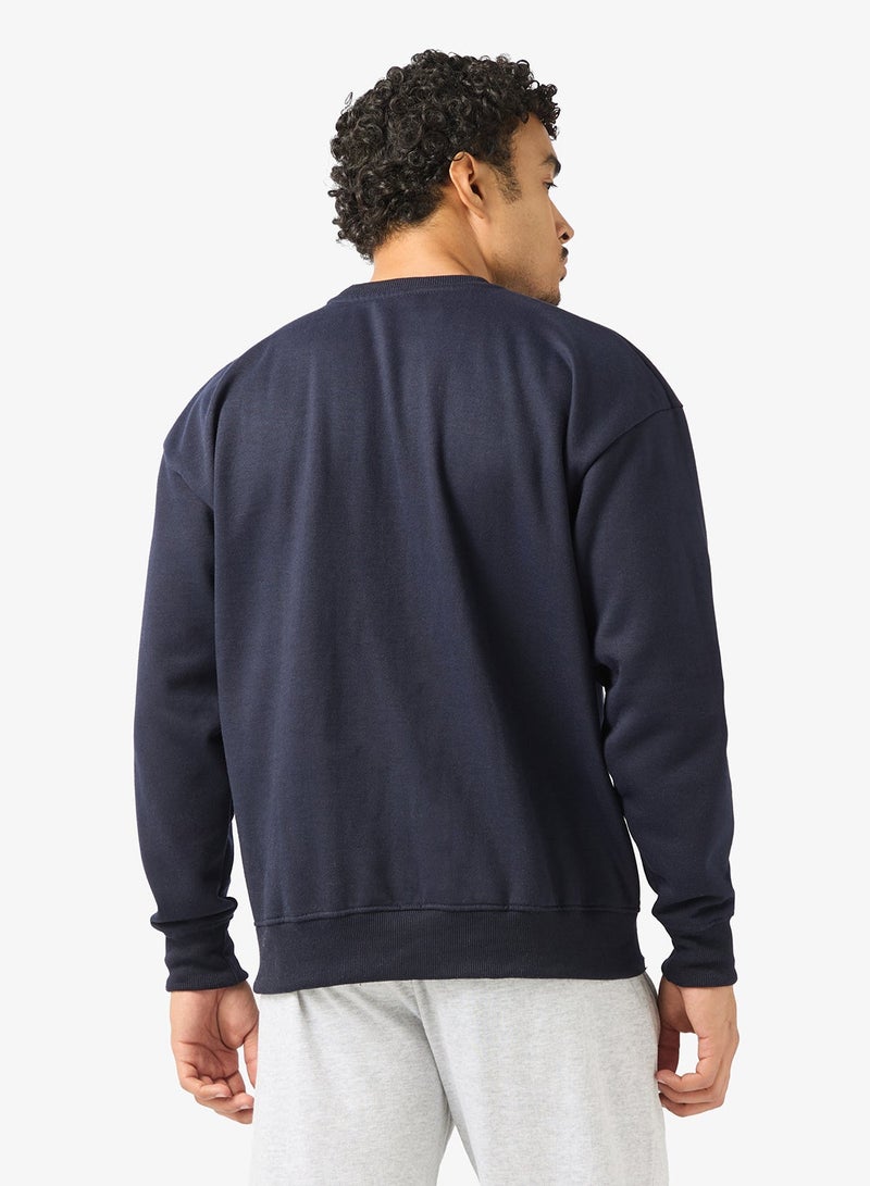 Seventy Five Graphic Crew Neck Pullover Sweatshirt - Image 2