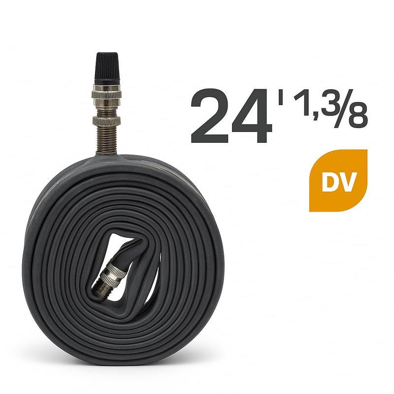RALSON 24 Inch Bicycle Inner Tube (37-540 / 24x1 3/8) | 35mm DV Dunlop Valve | Butyl Rubber Replacement Tube for Road Bike, City Bike, Cruiser, Hybrid, Kids Bicycle & Junior Cycle - Image 5