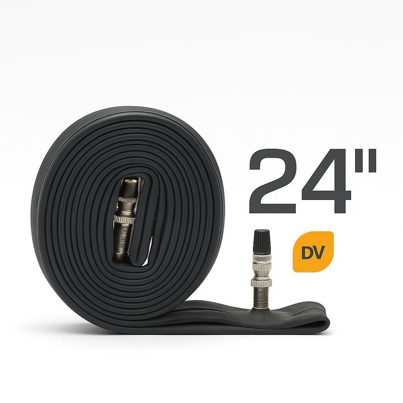 RALSON 24 Inch Bicycle Inner Tube (37-540 / 24x1 3/8) | 35mm DV Dunlop Valve | Butyl Rubber Replacement Tube for Road Bike, City Bike, Cruiser, Hybrid, Kids Bicycle & Junior Cycle - Image 3