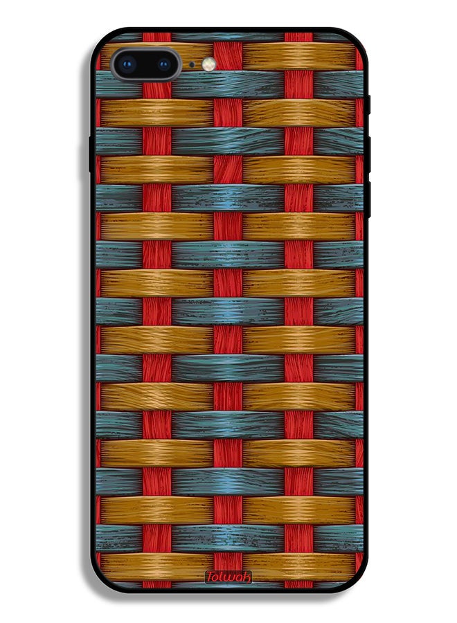 Tolwak Apple iPhone 8 Plus Protective Case Strips Art Pattern - Image 2
