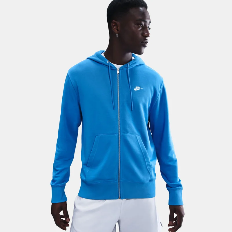 Nike Blue Men's Club Full-Zip Hoodie for Men | Best Price UAE