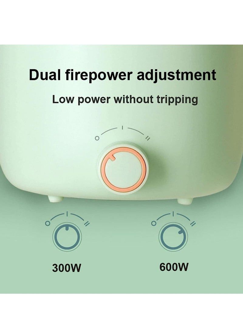 Electric Hot Pot Cooker with Steamer 1.8L, Multi-Function Tabletop Cooker, Non-Stick Skillet for Hotpot, Steaming, Stewing, Making Soup – Heatproof Separate Design for Easy Use