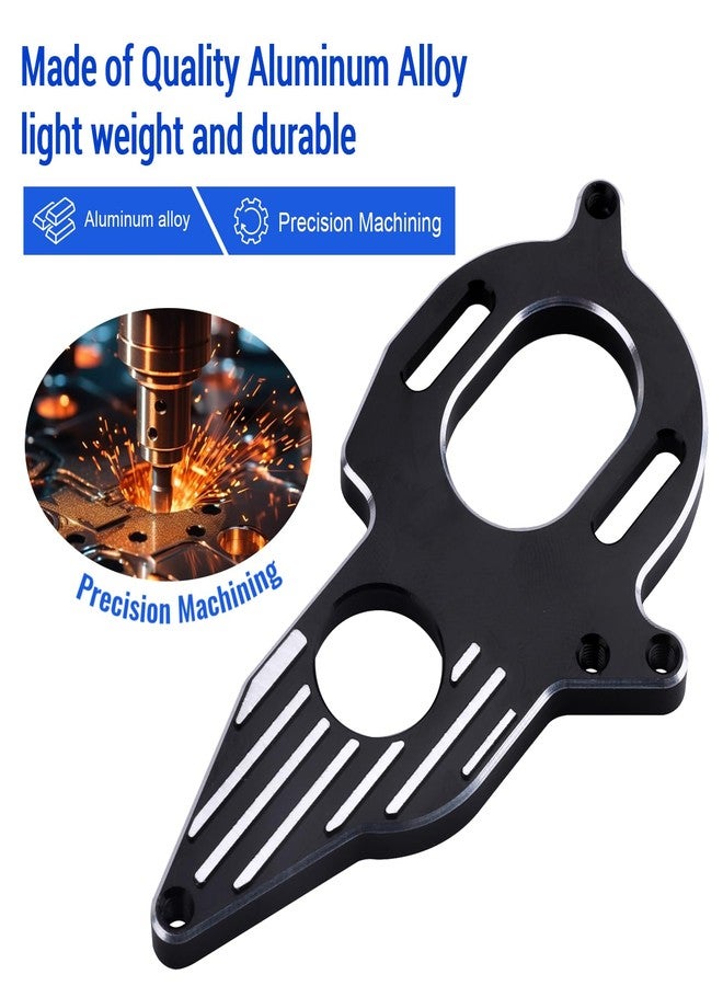 Hobbyfire حامل محرك ألمنيوم قابل للتعديل لسيارات RC من طراز 1/10 Arrma Granite Mega Typhon/Big Rock/Senton 3S Outcast/Kraton 4S (أسود) - Image 3