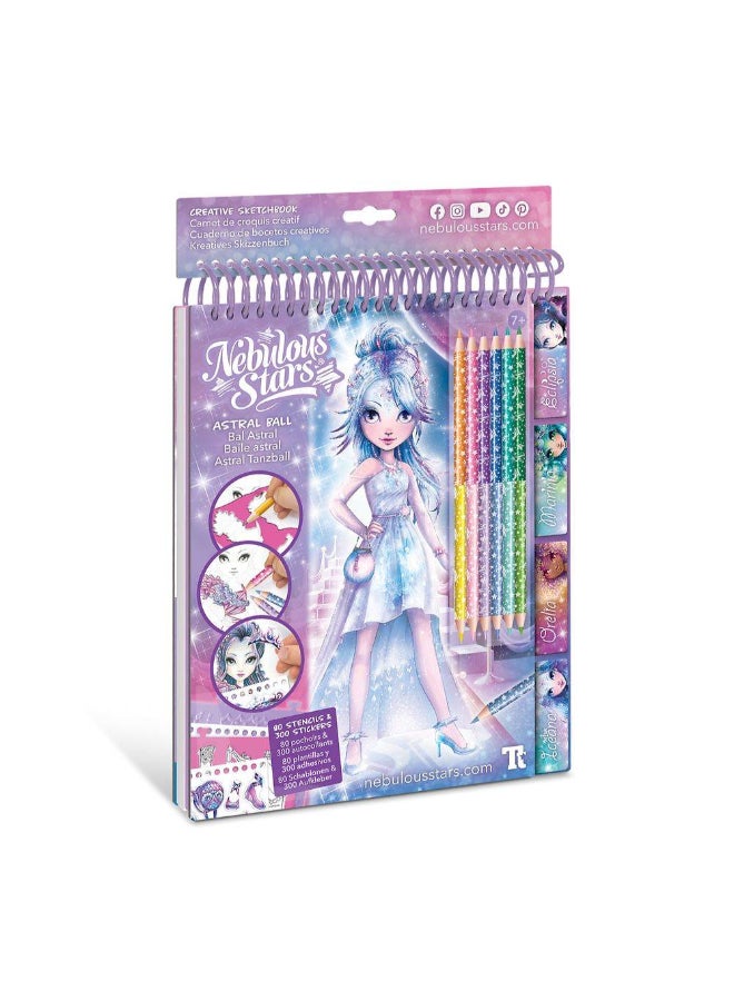 Nebulous Stars Astral Ball Fashion Sketchbook Set (Paperback) - Image 1