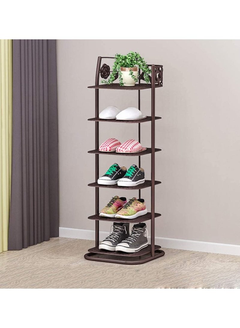 رف أحذية صغير بستة طبقات لتنظيم المساحة في المنزل - Image 3