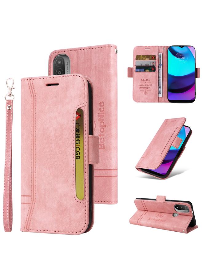 The Bros Case For Motorola Moto E20 / E30 / E40 Dual-side Buckle Leather Phone Case