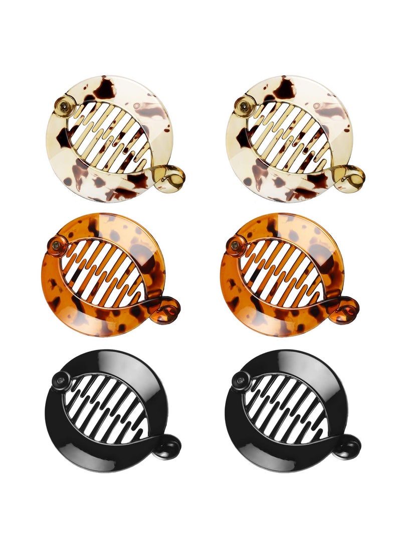 WILLBOND - WILLBOND 6 Pieces Banana Hair Clips Banana Combs Fishtail Hair Clip Combs Resin Fish Grips for Women Accessories - Image 1