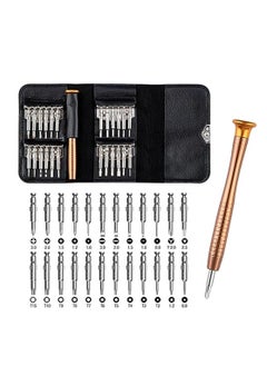 Screwdriver Set Magnetic, 25 in 1 Small Screwdriver Set with Phillips Head and Flathead, Mini Pocket Screwdriver kit for Repair Electronics, MacBook, iPhone, iPad, Eyeglass, Watch, Tablet