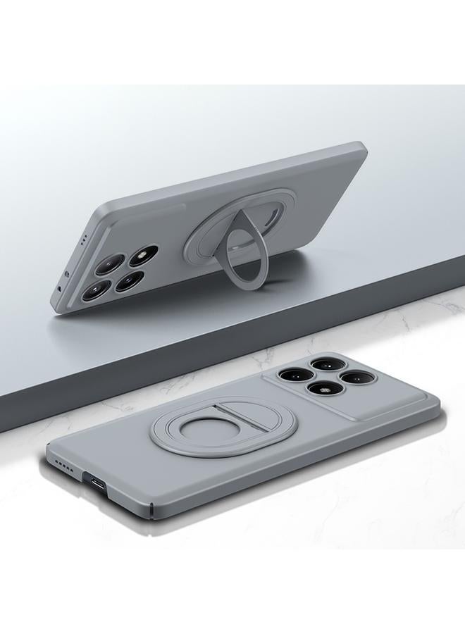 Case For Xiaomi Redmi K70E Magsafe Hidden Fold Holder Full Coverage Shockproof Phone Case