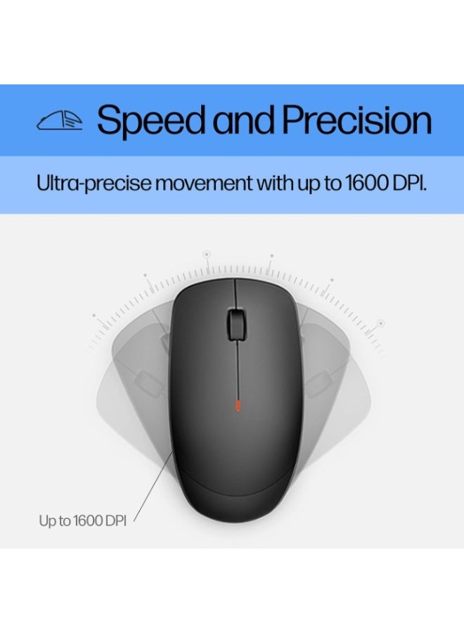 Wireless black Keyboard and Mouse Combo - Image 3