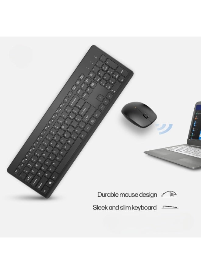 Wireless black Keyboard and Mouse Combo - Image 5