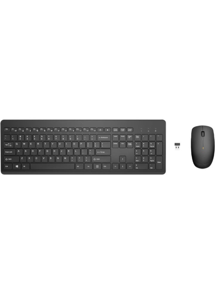 Wireless black Keyboard and Mouse Combo - Image 1