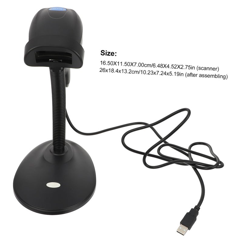 Wired USB Scanner Stand For Supermarket Inventory Management - Image 3