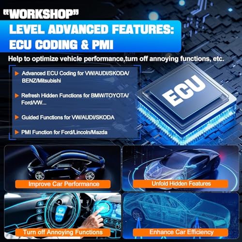 XTOOL D8W Wireless Bidirectional Scan Tool, 2025 OBD2 Scanner with Topology, 3-Year Updates(Value 600), ECU Coding, PMI, 38+ Resets, Full Diagnostic Scanner for Car, Crankshaft Relearn, CAN FD/DoIP - Image 5