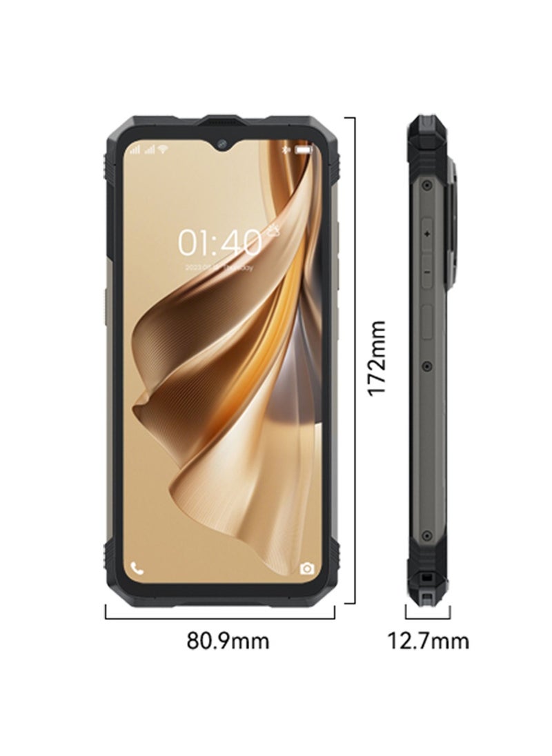 Cubot - KINGKONG AX Rugged Mobile Phone 6.583Inch FHD+ Dual Screen Octa Core 12GB+256GB Android 14 100MP 5100mAh 33W Fast Charge 4G Dual Sim NFC - Black - Image 1