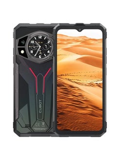 KINGKONG AX Rugged Mobile Phone 6.583Inch FHD+ Dual Screen Octa Core 12GB+256GB Android 14 100MP 5100mAh 33W Fast Charge 4G Dual Sim NFC - Black