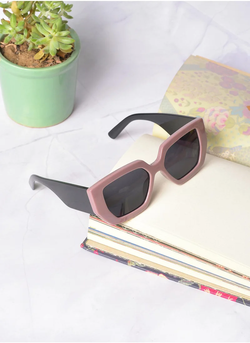 Haute Sauce Black Lens Brown Wayfarer Sunglasses