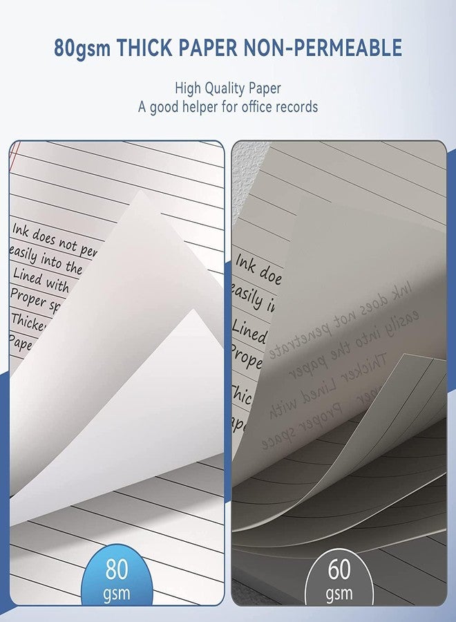 Nichela 5" x 8" Note Pads 12 Pack of Legal Pads 30 Sheets Notepad College Ruled Small Writing Pads Perforated Pages Paper Pads 80GSM Heavyweight Paper Note Pads for Home, Office, or School - Image 4
