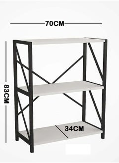 AGD Coffee corner table, consisting of 3 shelves that allow the coffee machine and coffee corner accessories to be placed, console table, modern and multi-use, for the living room, corridor and kitchen.  - Image 3