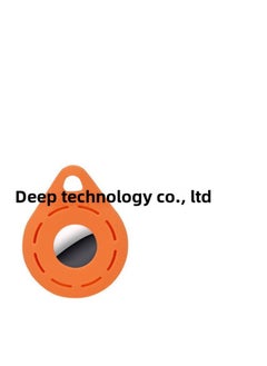 Drop Apple Airtag Protective Case Airtags Silicone Protective Case Apple Tracker Protective Case-Colour:Orange-Applicable Model:Matching Bracelet