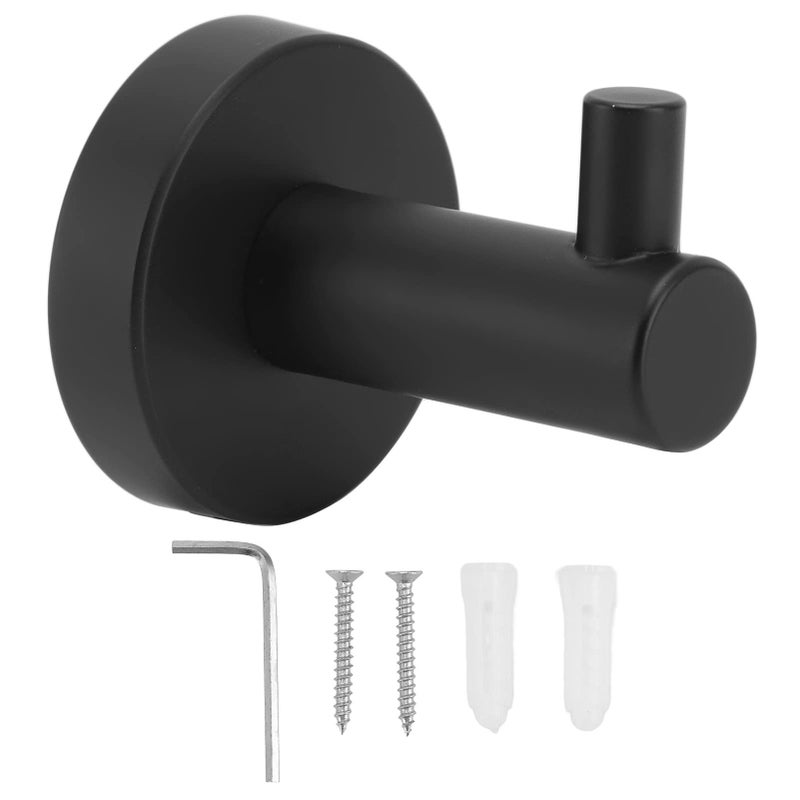 Stainless Steel Wall Mounted Round Towel Hook For Bathroom Kitchen Robe Holder - Image 2