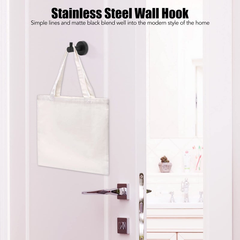 Stainless Steel Wall Mounted Round Towel Hook For Bathroom Kitchen Robe Holder - Image 4